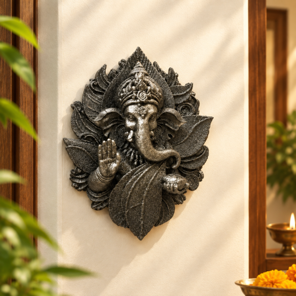Pyrite Ganesh Ji Hanging - Vastu Wealth & Prosperity Entrance Remedy